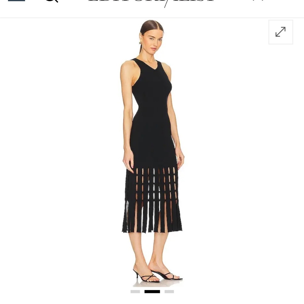 Rails Kaia Fringe Detail Knit Midi dress - Picture 3 of 5